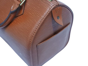 LOUIS VUITTON ルイヴィトン スピーディ25 ハンドバッグ ミニボストンバッグ エピレザー M43013 ブラウン 美品 中古 4b005586