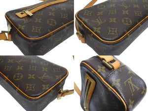 LOUIS VUITTON ルイヴィトン ポシェットシテ ワンショルダーバッグ M51183 モノグラムキャンバス レザー ブラウン 美品 中古 4b005588