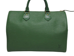 LOUIS VUITTON ルイヴィトン スピーディ30 ハンドバッグ M43004 カバン エピ グリーン レザー 美品 中古 4b005591