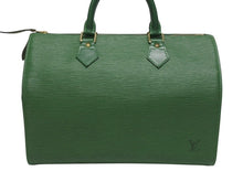 Load image into Gallery viewer, LOUIS VUITTON ルイヴィトン スピーディ30 ハンドバッグ M43004 カバン エピ グリーン レザー 美品 中古 4b005591