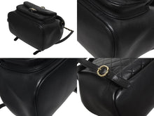 Load image into Gallery viewer, 新品同様 CHANEL シャネル リュック バックパック ココマーク キルティング ブラック ランダム番台 中古 4b005592