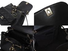 Load image into Gallery viewer, 新品同様 CHANEL シャネル リュック バックパック ココマーク キルティング ブラック ランダム番台 中古 4b005592