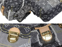 Load image into Gallery viewer, 新品同様 LOUISVUITTON ルイヴィトン パッチワーク ポスティ メッセンジャーバッグ M95375 モノグラムデニム グレー 中古 4b005595
