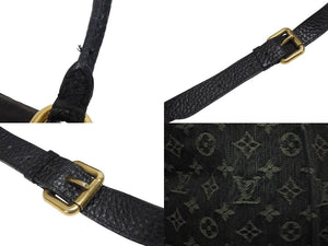 LOUIS VUITTON ルイヴィトン ネオカヴィ GM ハンドバッグ M95352 モノグラムデニム ブラック レザー ゴールド金具 美品 中古 4b005596
