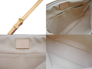 新品同様 LOUIS VUITTON ルイヴィトン シラクーサPM ショルダーバッグ N41113 ダミエアズールキャンバス ホワイト ベージュ 中古 4b005597