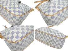 Load image into Gallery viewer, 新品同様 LOUIS VUITTON ルイヴィトン シラクーサPM ショルダーバッグ N41113 ダミエアズールキャンバス ホワイト ベージュ 中古 4b005597