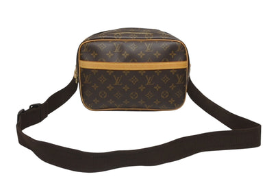 極美品 LOUIS VUITTON ルイヴィトン ショルダーバッグ リポーターPM M45254 モノグラムキャンバス ブラウン 中古 4b005599