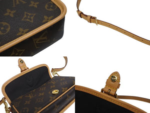 極美品 LOUIS VUITTON ルイヴィトン ナノディアンヌ 2WAY ショルダーバッグ ハンドバッグ モノグラム M83298 モノグラム ブラウン 中古 4b005600