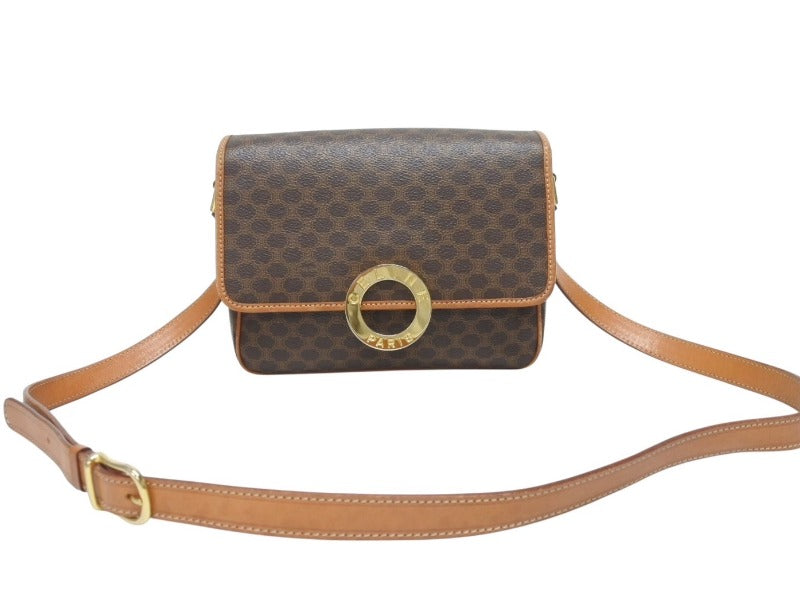 CELINE セリーヌ マカダム デカサークル金具 フラップ CELINE セリーヌ マカダム デカサークル金具 フラップ