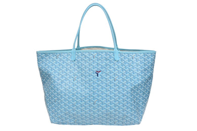 極美品 GOYARD ゴヤール SAINT LOUIS GM サンルイGM トートバッグ ターコイズ PVC レザー 2024年限定 中古 4b005606
