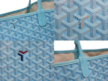 Load image into Gallery viewer, 極美品 GOYARD ゴヤール SAINT LOUIS GM サンルイGM トートバッグ ターコイズ PVC レザー 2024年限定 中古 4b005606