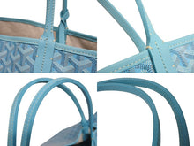 Load image into Gallery viewer, 極美品 GOYARD ゴヤール SAINT LOUIS GM サンルイGM トートバッグ ターコイズ PVC レザー 2024年限定 中古 4b005606