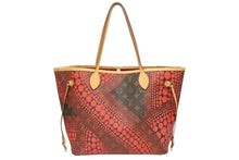 Load image into Gallery viewer, 極美品 LOUIS VUITTON ルイヴィトン ハンドバッグ M40686 ネヴァーフルMM 草間彌生 レッド ゴールド金具 中古 4b005608