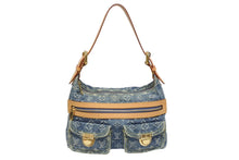 Load image into Gallery viewer, 極美品 LOUIS VUITTON ルイヴィトン モノグラムデニム バギーPM ショルダーバッグ ワンショルダー M95049 インディゴブルー 中古 4b005612