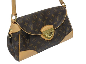 極美品 LOUIS VUITTON ルイヴィトン モノグラム ビバリーMM ショルダーバッグ M40121 モノグラム ゴールド金具 中古 4b005617