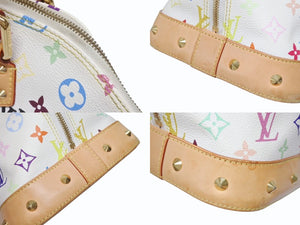 LOUIS VUITTON ルイヴィトン 村上隆 アルマGM ハンドバッグ M40441 モノグラム マルチカラー ホワイト 美品 中古 4b005618