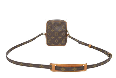 LOUIS VUITTON ルイヴィトン ミニダヌーブ ショルダーバッグ M45268 ブラウン モノグラム PVC レザー 美品 中古 4b005619