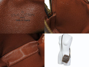 LOUIS VUITTON ルイヴィトン ミニダヌーブ ショルダーバッグ M45268 ブラウン モノグラム PVC レザー 美品 中古 4b005619