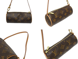 LOUIS VUITTON ルイヴィトン パピヨン30 ハンドバッグ M51385 筒型 モノグラムキャンバス ブラウン 美品 中古 4b005620