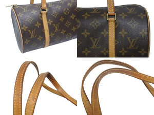 LOUIS VUITTON ルイヴィトン パピヨン30 ハンドバッグ M51385 筒型 モノグラムキャンバス ブラウン 美品 中古 4b005620