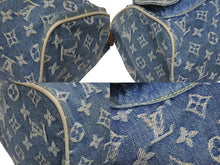 Load image into Gallery viewer, LOUIS VUITTON ルイヴィトン ネオスピーディ ハンドバッグ M95019 モノグラム デニム インディゴブルー ゴールド金具 美品 中古 4b005621