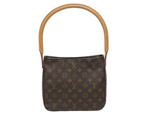 Load image into Gallery viewer, LOUIS VUITTON ルイヴィトン ルーピングMM ワンショルダーバッグ M51146 モノグラム PVC レザー ブラウン ゴールド金具 美品 中古 4b005627