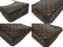 Load image into Gallery viewer, LOUIS VUITTON ルイヴィトン ルーピングMM ワンショルダーバッグ M51146 モノグラム PVC レザー ブラウン ゴールド金具 美品 中古 4b005627