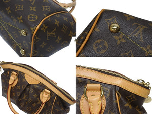 極美品 LOUIS VUITTON ルイヴィトン ティヴォリPM ハンドバッグ M40143 モノグラム PVC レザー ブラウン ゴールド金具 中古 4b005629