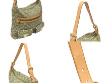 Load image into Gallery viewer, 極美品 LOUIS VUITTON ルイヴィトン バギーGM ワンショルダーバッグ M95211 モノグラム デニム カーキ ゴールド金具 中古 4b005632
