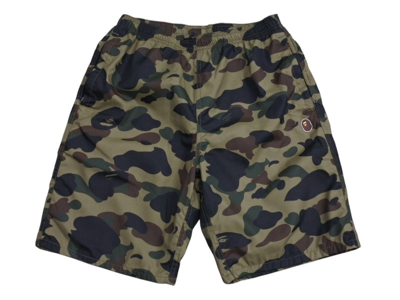 極美品 A BATHING APE アベイシングエイプ BAPE ベイプショーツ ハーフパンツ 001SPE301005X カモ柄 サイズL ポリエステル 中古 4b005642 
