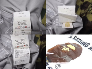 極美品 A BATHING APE アベイシングエイプ マウンテンパーカー 1st 001HJA801009X ナイロン ゴアテックス カモ柄 サイズL 中古 4b005643