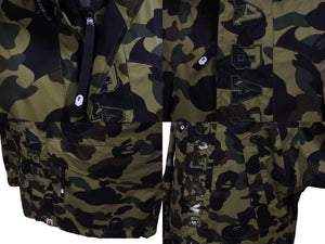 極美品 A BATHING APE アベイシングエイプ マウンテンパーカー 1st 001HJA801009X ナイロン ゴアテックス カモ柄 サイズL 中古 4b005643