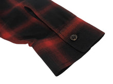 Load image into Gallery viewer, 極美品 SAINT LAURENT PARIS サンローランパリ オンブレチェック長袖シャツ 326627 Y729B サイズ38 13AW レッド 中古 4b005645