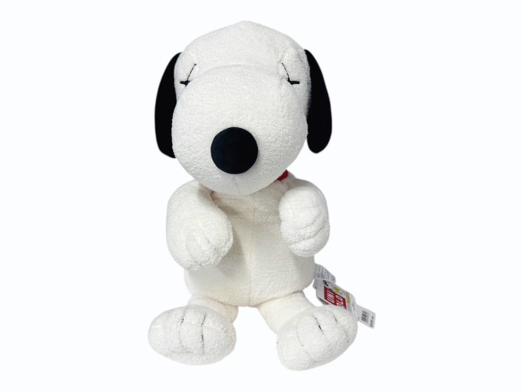 未使用 UNIQLO KAWS ユニクロ カウズ スヌーピーぬいぐるみ ポリエステル オフホワイト サイズM 中古 4b005654 