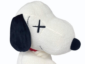 未使用 UNIQLO KAWS ユニクロ カウズ スヌーピーぬいぐるみ ポリエステル オフホワイト サイズM 中古 4b005654 