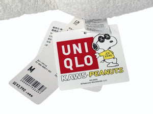未使用 UNIQLO KAWS ユニクロ カウズ スヌーピーぬいぐるみ ポリエステル オフホワイト サイズM 中古 4b005654 
