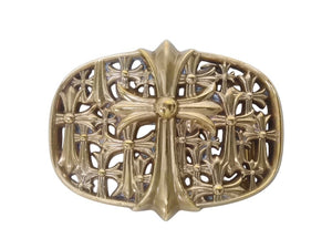 CHROME HEARTS クロムハーツ BUCKL CEMETERY ベルト セメタリークロス バックル 銅 ブロンズ 219g 美品 中古 4b005659