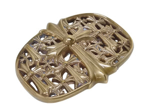 CHROME HEARTS クロムハーツ BUCKL CEMETERY ベルト セメタリークロス バックル 銅 ブロンズ 219g 美品 中古 4b005659