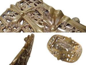 CHROME HEARTS クロムハーツ BUCKL CEMETERY ベルト セメタリークロス バックル 銅 ブロンズ 219g 美品 中古 4b005659
