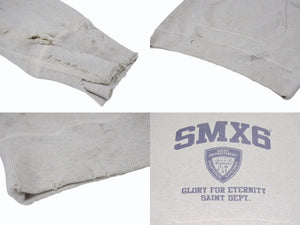 極美品 SAINT MICHAEL セントマイケル セイントアカデミー フーディー SM-A22-0000-059 サイズL ヴィンテージ加工 グレー 中古 4b005662