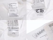Load image into Gallery viewer, CHROME HEARTS クロムハーツ 半袖Tシャツ サイズL ホースシュー スクロールラベルロゴ プリント ホワイト 新型 美品 中古 4b005664