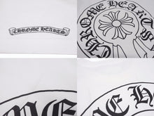 Load image into Gallery viewer, CHROME HEARTS クロムハーツ 半袖Tシャツ サイズL ホースシュー スクロールラベルロゴ プリント ホワイト 新型 美品 中古 4b005664