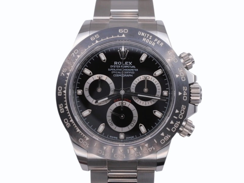極美品 ロレックス コスモグラフ デイトナ 116500LN 2020年 ランダム番 自動巻き ステンレススチール クロノグラフ 黒 中古 4b005665