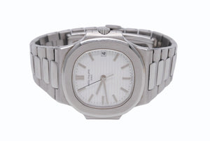 PATEK PHILIPPE パテック フィリップ ノーチラス 3800/1A-011 ホワイト文字盤 時計 美品 中古 4b005670
