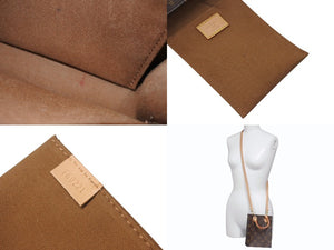 極美品 LOUIS VUITTON ルイヴィトン プティット サックプラ ハンドバッグ M69442 2WAY モノグラム ブラウン ゴールド金具 中古 4b005673