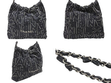Load image into Gallery viewer, 極美品 CHANEL シャネル シャネル22 スモール チェーンショルダーバッグ AS3260 ランダム番台 24AW ココマーク デニム ブラック 中古 4b005676