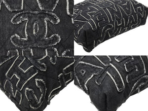 極美品 CHANEL シャネル シャネル22 スモール チェーンショルダーバッグ AS3260 ランダム番台 24AW ココマーク デニム ブラック 中古 4b005676