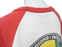 Load image into Gallery viewer, STUSSY ステューシー ラスタロゴプリント ラグラン袖 Tシャツ カットソー ホワイト レッド コットン サイズM 美品 中古 4b005683