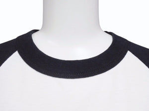 CHROME HEARTS クロムハーツ ラグラン 7部袖Tシャツ サイズS CHクロス セメタリークロス スクロールラベルロゴ 美品 中古 4b005685