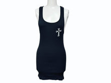 Load image into Gallery viewer, CHROME HEARTS クロムハーツ タンクトップ サイズM ブラック CHクロス FUCK YOU ホースシュー ニューヨーク限定 美品 中古 4b005691